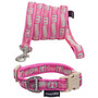 Touchdog 'Caliber' Designer Embroidered Fashion Pet Dog Leash And Collar Combination Touchdog 'Caliber' Designer Embroidered Fashion Pet Dog Leash And Collar Combination