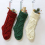 3 In 1 Large 46Cm Knitted Wool Home Wall Decoration Candy Bag Socks Diamond Gift Bag Socks Hanging Ornaments(D0101H9FJPY.)