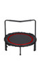 36" Foldable Mini Trampoline,Fitness Trampoline with Adjustable Handrail and Safety Pad,Indoor/Outdoor Exercise Rebound Trampoline for Kids
