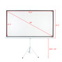 Leadzm 84 INCH 16:9 HD Portable Pull Up Projector Screen Home Theater  Stand Tripod Leadzm 84 INCH 16:9 HD Portable Pull Up Projector Screen Home Theater  Stand Tripod
