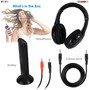 New TV Headphone Headset 5 in1 Wireless RF & Transmitter PC Audio System FM, Long Battery Life Surround Sound No Wire 5 Core HDP 3N1 New TV Headphone Headset 5 in1 Wireless RF & Transmitter PC Audio System FM, Long Battery Life Surround Sound No Wire 5 Core HDP 3N1