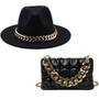 New 2022 Handbags For Women Messenger Bags Golden Metal Chain Pleated Leather Square Crossbody Bags Fashion Females Hats Bag Set New 2022 Handbags For Women Messenger Bags Golden Metal Chain Pleated Leather Square Crossbody Bags Fashion Females Hats Bag Set