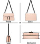 Crossbody Shoulder Square Purse For Women - Fashion Embossed Snake-Print Leather Handbag Metal Chain satchel Tote Bag  Crossbody Shoulder Square Purse For Women - Fashion Embossed Snake-Print Leather Handbag Metal Chain satchel Tote Bag