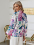 Simplee Elegant lantern sleeve loose print women shirt Spring office buttons casual blouse Floral boho patchwork female top 2023 Simplee Elegant lantern sleeve loose print women shirt Spring office buttons casual blouse Floral boho patchwork female top 2023