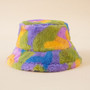 European and American color tie-dye fisherman hat trendy men's and women's autumn and winter Korean version ink painting fashion trendy hat