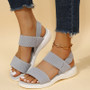 Elastic Knitting Casual Sandals Shoes Woman Summer 2022 Plus Size 43 Wedges Platform Sandals Beach Sports Sandalias Mujer Elastic Knitting Casual Sandals Shoes Woman Summer 2022 Plus Size 43 Wedges Platform Sandals Beach Sports Sandalias Mujer