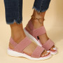 Elastic Knitting Casual Sandals Shoes Woman Summer 2022 Plus Size 43 Wedges Platform Sandals Beach Sports Sandalias Mujer Elastic Knitting Casual Sandals Shoes Woman Summer 2022 Plus Size 43 Wedges Platform Sandals Beach Sports Sandalias Mujer