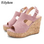 Eilyken Casual Women Platform Sandals Sexy Peep Toe Wedge Shoes Gladiator Ladies Buckle Strap High Heels Black Pink Brown Eilyken Casual Women Platform Sandals Sexy Peep Toe Wedge Shoes Gladiator Ladies Buckle Strap High Heels Black Pink Brown