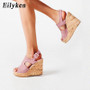 Eilyken Casual Women Platform Sandals Sexy Peep Toe Wedge Shoes Gladiator Ladies Buckle Strap High Heels Black Pink Brown Eilyken Casual Women Platform Sandals Sexy Peep Toe Wedge Shoes Gladiator Ladies Buckle Strap High Heels Black Pink Brown