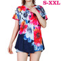 Women Summer Shirts Tops Loose Short Sleeve T Shirts Casual Floral Printed Button Shirts Blouse S-XXL Women Summer Shirts Tops Loose Short Sleeve T Shirts Casual Floral Printed Button Shirts Blouse S-XXL
