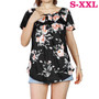 Women Summer Shirts Tops Loose Short Sleeve T Shirts Casual Floral Printed Button Shirts Blouse S-XXL Women Summer Shirts Tops Loose Short Sleeve T Shirts Casual Floral Printed Button Shirts Blouse S-XXL