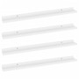 Wall Shelves 4 pcs White 31.5"x3.5"x1.2" Wall Shelves 4 pcs White 31.5"x3.5"x1.2"