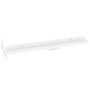 Wall Shelves 4 pcs White 31.5"x3.5"x1.2" Wall Shelves 4 pcs White 31.5"x3.5"x1.2"