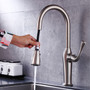 ODBO 7505 Kitchen Faucet Pull Down Single Level Stainless Steel, Kitchen Sink Faucet with Pull Down Sprayer, Single Handle High Arc Pull out Kitchen Faucet ODBO 7505 Kitchen Faucet Pull Down Single Level Stainless Steel, Kitchen Sink Faucet with Pull Down Sprayer, Single Handle High Arc Pull out Kitchen Faucet
