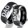 Engraving Text LOVE MOM DAD SON DAUGHTER Jewelry