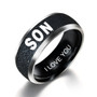 Engraving Text LOVE MOM DAD SON DAUGHTER Jewelry