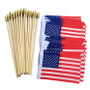 100 pcs Handheld American flag