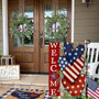 4th Of July Patriotism Linen Double Sided Garden Flag