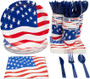Party Supplies Dinnerware Set for July 4th Decorations