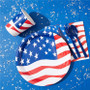 Party Supplies Dinnerware Set for July 4th Decorations