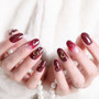 Wine Red Fingernails Artificial, Nails Tips Wedding & Art Decoration Wine Red Fingernails Artificial, Nails Tips Wedding & Art Decoration
