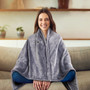 59 Plus 31in USB Heated Blanket Poncho Shawl