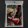 Cookies with Santa Claus Mrs. Claus Greeting Cards Pack of 8 Blank Cards