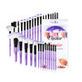 A set of 32 purple makeup brushes, suitable for full makeup, blush, concealer, high gloss, lip brush, and girl's beauty tool (without bag)