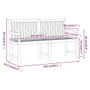 Patio Bench 59.1" Solid Acacia Wood Patio Bench 59.1" Solid Acacia Wood
