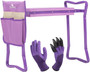 Bosonshop Garden Kneeler and Seat Folding Kneeling Bench Stool with Tool Pouches Soft EVA Foam for Gardening, Purple Bosonshop Garden Kneeler and Seat Folding Kneeling Bench Stool with Tool Pouches Soft EVA Foam for Gardening, Purple