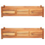 Garden Raised Beds 2 pcs Acacia Wood 39.4"x11.8"x9.8" Garden Raised Beds 2 pcs Acacia Wood 39.4"x11.8"x9.8"
