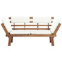 Garden Bench with Cushions 2-in-1 74.8” Solid Acacia Wood Garden Bench with Cushions 2-in-1 74.8” Solid Acacia Wood