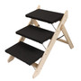 2 In 1 Foldable Dog Stairs/Ramp, 3-Tier Pet Steps for Cats and Small Dogs, Carpeted Pet Ladders for Car, Couch and High Bed, Up to 80 LBS, Black 2 In 1 Foldable Dog Stairs/Ramp, 3-Tier Pet Steps for Cats and Small Dogs, Carpeted Pet Ladders for Car, Couch and High Bed, Up to 80 LBS, Black