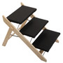 2 In 1 Foldable Dog Stairs/Ramp, 3-Tier Pet Steps for Cats and Small Dogs, Carpeted Pet Ladders for Car, Couch and High Bed, Up to 80 LBS, Black 2 In 1 Foldable Dog Stairs/Ramp, 3-Tier Pet Steps for Cats and Small Dogs, Carpeted Pet Ladders for Car, Couch and High Bed, Up to 80 LBS, Black