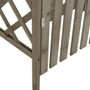 Pergola with Gate 45.7"x15.7"x80.3" Gray Solid Firwood Pergola with Gate 45.7"x15.7"x80.3" Gray Solid Firwood