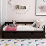 Extending Daybed with Trundle, Wooden Daybed with Trundle Extending Daybed with Trundle, Wooden Daybed with Trundle