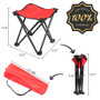 Outdoor Picnic Foldable Multi-function Rolling Cooler Upgraded Stool Red XH Outdoor Picnic Foldable Multi-function Rolling Cooler Upgraded Stool Red XH