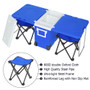 Outdoor Picnic Foldable Multi-function Rolling Cooler Upgraded Stool Red XH Outdoor Picnic Foldable Multi-function Rolling Cooler Upgraded Stool Red XH
