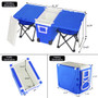 Outdoor Picnic Foldable Multi-function Rolling Cooler Upgraded Stool Red XH Outdoor Picnic Foldable Multi-function Rolling Cooler Upgraded Stool Red XH