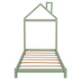 Twin Size Wood Platform Bed with House-shaped Headboard Twin Size Wood Platform Bed with House-shaped Headboard