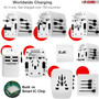 Charger Universal Adapter Multi Outlet Port 4 USB Phone Power All in One Multi Cable Multiple Phone Charge 2.1 Amp Wall Plug White 5 Core UTA W Charger Universal Adapter Multi Outlet Port 4 USB Phone Power All in One Multi Cable Multiple Phone Charge 2.1 Amp Wall Plug White 5 Core UTA W