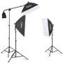 Kshioe 135W Photo Studio Photography 3 SoftBox LED Light Stand Continuous Lighting Kit Diffuser Kshioe 135W Photo Studio Photography 3 SoftBox LED Light Stand Continuous Lighting Kit Diffuser