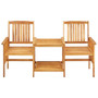 Garden Chairs with Tea Table 62.5"x24"x36.2" Solid Acacia Wood Garden Chairs with Tea Table 62.5"x24"x36.2" Solid Acacia Wood