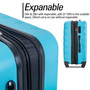 3 in 1 Luggage Set Hardside Spinner Suitcase with TSA Lock