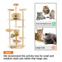 80" Solid Cute Sisal Rope Plush Cat Climb Tree Cat Tower 80" Solid Cute Sisal Rope Plush Cat Climb Tree Cat Tower
