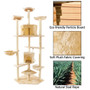 80" Solid Cute Sisal Rope Plush Cat Climb Tree Cat Tower 80" Solid Cute Sisal Rope Plush Cat Climb Tree Cat Tower
