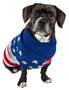 Patriot Independence Star Heavy Knitted Fashion Ribbed Turtle Neck Dog Sweater Patriot Independence Star Heavy Knitted Fashion Ribbed Turtle Neck Dog Sweater