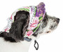 Pet Life 'Botanic Bark' Floral Uv Protectant Adjustable Fashion Canopy Brimmed Dog Hat Cap Pet Life 'Botanic Bark' Floral Uv Protectant Adjustable Fashion Canopy Brimmed Dog Hat Cap