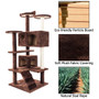 52" Solid Cute Sisal Rope Plush Cat Climb Tree Cat Tower 52" Solid Cute Sisal Rope Plush Cat Climb Tree Cat Tower