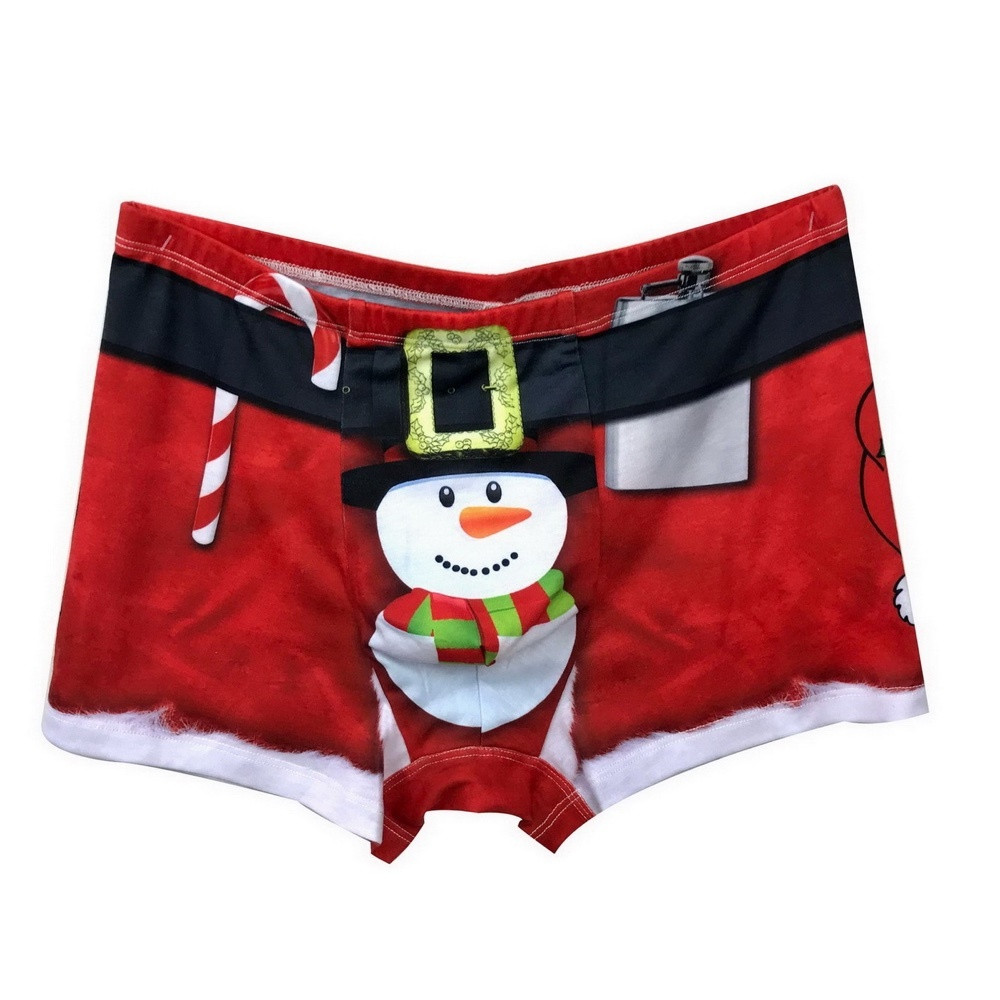 Men's Christmas Boxer Shorts Christmas Elves